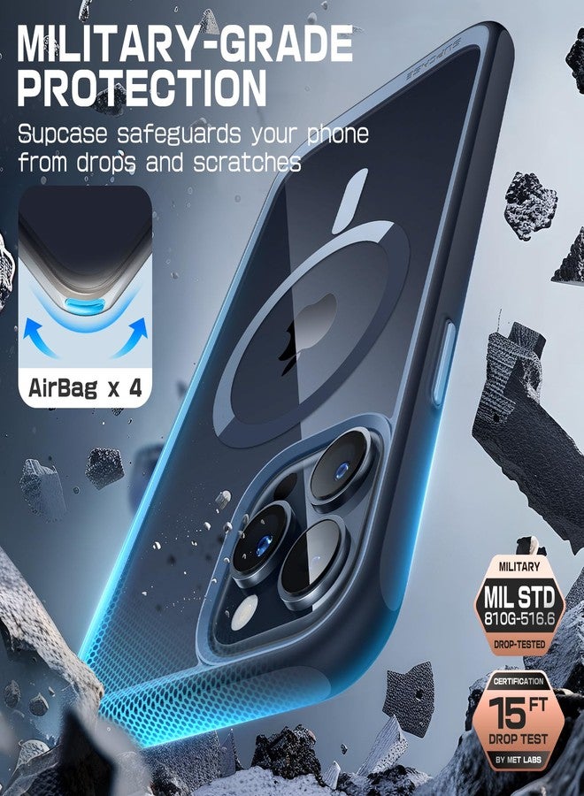 سوبكيس جراب SUPCASE لهاتف iPhone 15 Pro Max (يونيكورن بيتل ماج)، [متوافق مع MagSafe] [حماية فائقة] جراب حماية رفيع وشفاف مغناطيسي مقاوم للصدمات لهاتف iPhone 15 Pro Max، أزرق داكن - Image 5